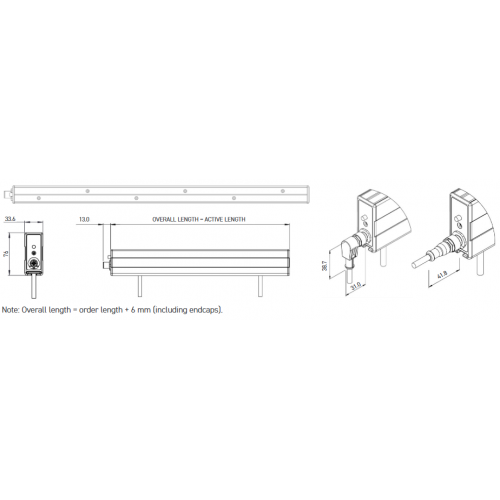 NEOS30 1000 Ionizačná lišta Fraser Anti-Static NEOS 30, 1000mm